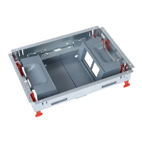 Kit support pour boîte de sol standard pour prises - position verticale 2 rangées - 4 modules - 8 modules - 088023