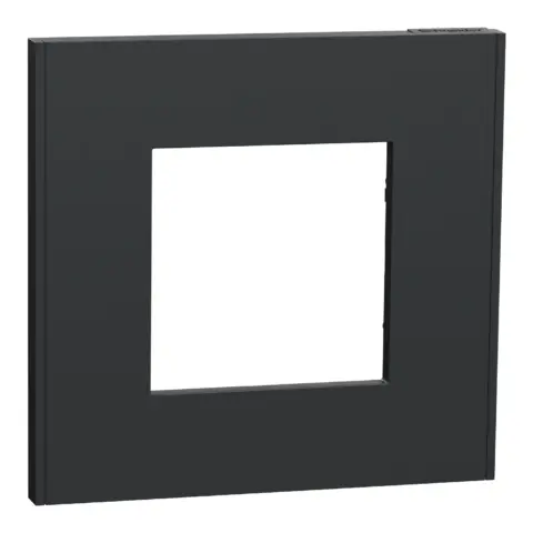 Unica Déco Essentielle Plaque de finition anthracite 1 poste - NU600254