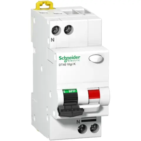 ProDis DT40 Vigi K - disj. différentiel 4,5kA 1P+N courbe C 40A - type AC 30mA - A9N21206