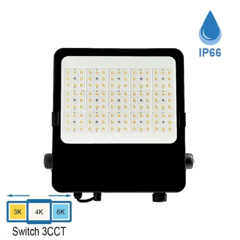 Projecteur LED extérieur 200W puissances ajustables 3CCT IP66 IK10