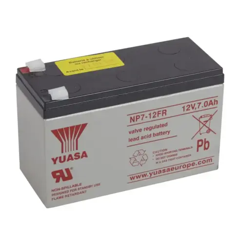 Batterie Plomb 12V 7Ah pour alarme incendie - 386003