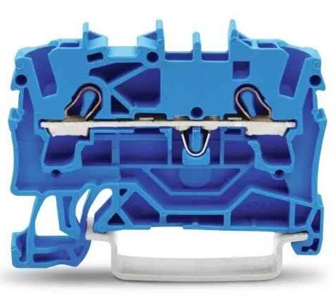 Bloc de jonction de traversée WAGO 550V, Bleu, 2.5mm² IECEx/ATEX 1 Borne à cage