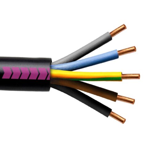 Chute câble électrique U-1000 R2V 5G6 mm² - 26 mètres