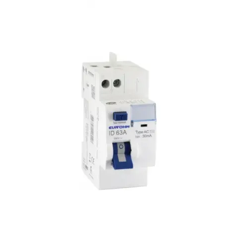 Interrupteur différentiel 63A - 30mA - Type AC - 23463 - Eur'Ohm