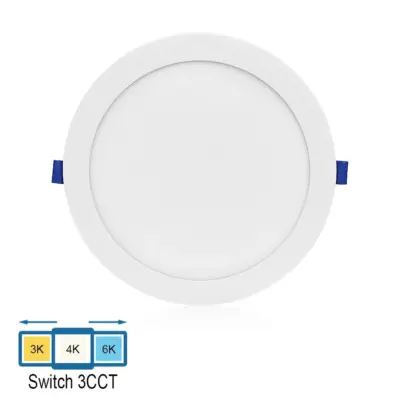 Plafonnier ultra plat 20W 3CCT Ø220mm - 20W CCT TRI Color 1800LM 
