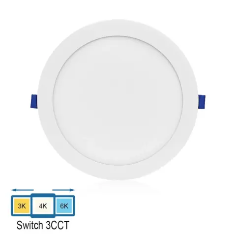 Plafonnier ultra plat 20W 3CCT Ø220mm - 20W CCT TRI Color 1800LM 