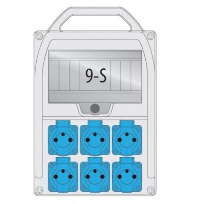 Coffret de chantier 9S 6x250V IP44