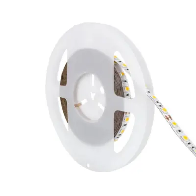 Ruban LED RGB 24V DC SMD5050 60LED/m 5m IP20 Largeur 10mm Coupe 10cm