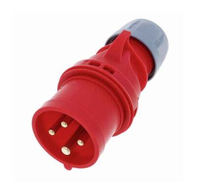 Connecteur d'alimentation AC triphasé mâle IP44 - 010014-6