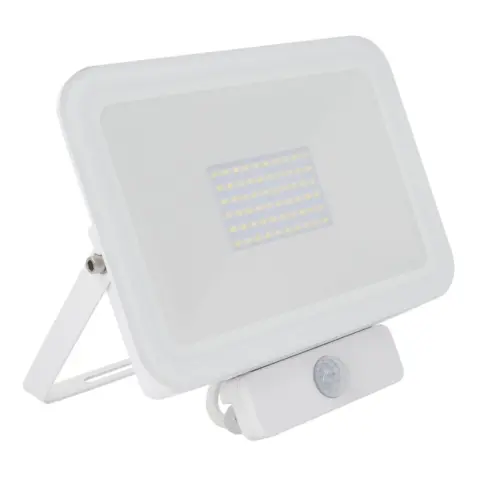 Projecteur LED 50W IP65 avec Capteur PIR Blanc 