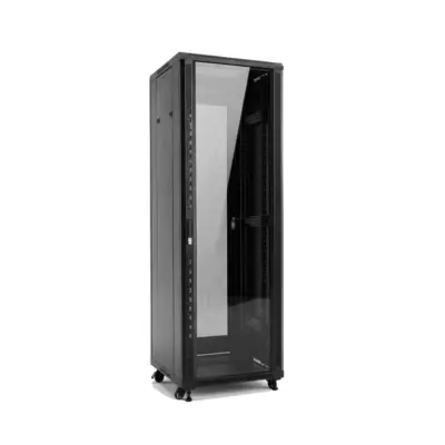 Baie 19" 27U 600x800 porte avant vitrée - charge 800Kg