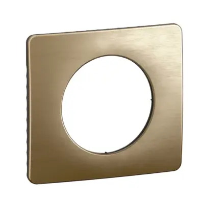 Plaque de finition Céliane Bronze Satiné - 1 POSTE