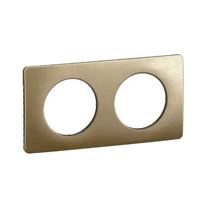 Plaque de finition Céliane Bronze Satiné - 2 POSTES