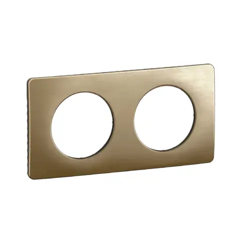 Plaque de finition Céliane Bronze Satiné - 2 POSTES