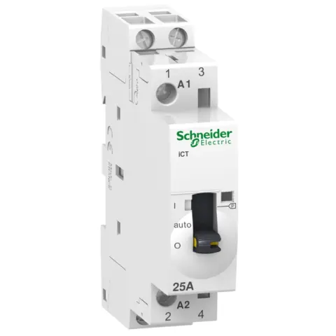Contacteur heure creuse 25A 2NO 230Vca - Acti9 iCT - Schneider - A9C21732 