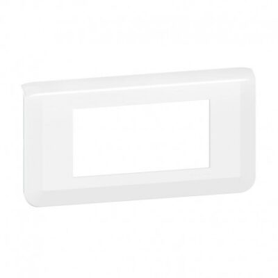 Plaque de finition Mosaic™ 4 modules horizontal - Blanc