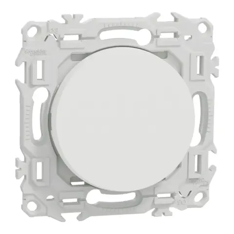 SCHNEIDER Odace - va-et-vient ou poussoir - 10AX - blanc craie - S920204