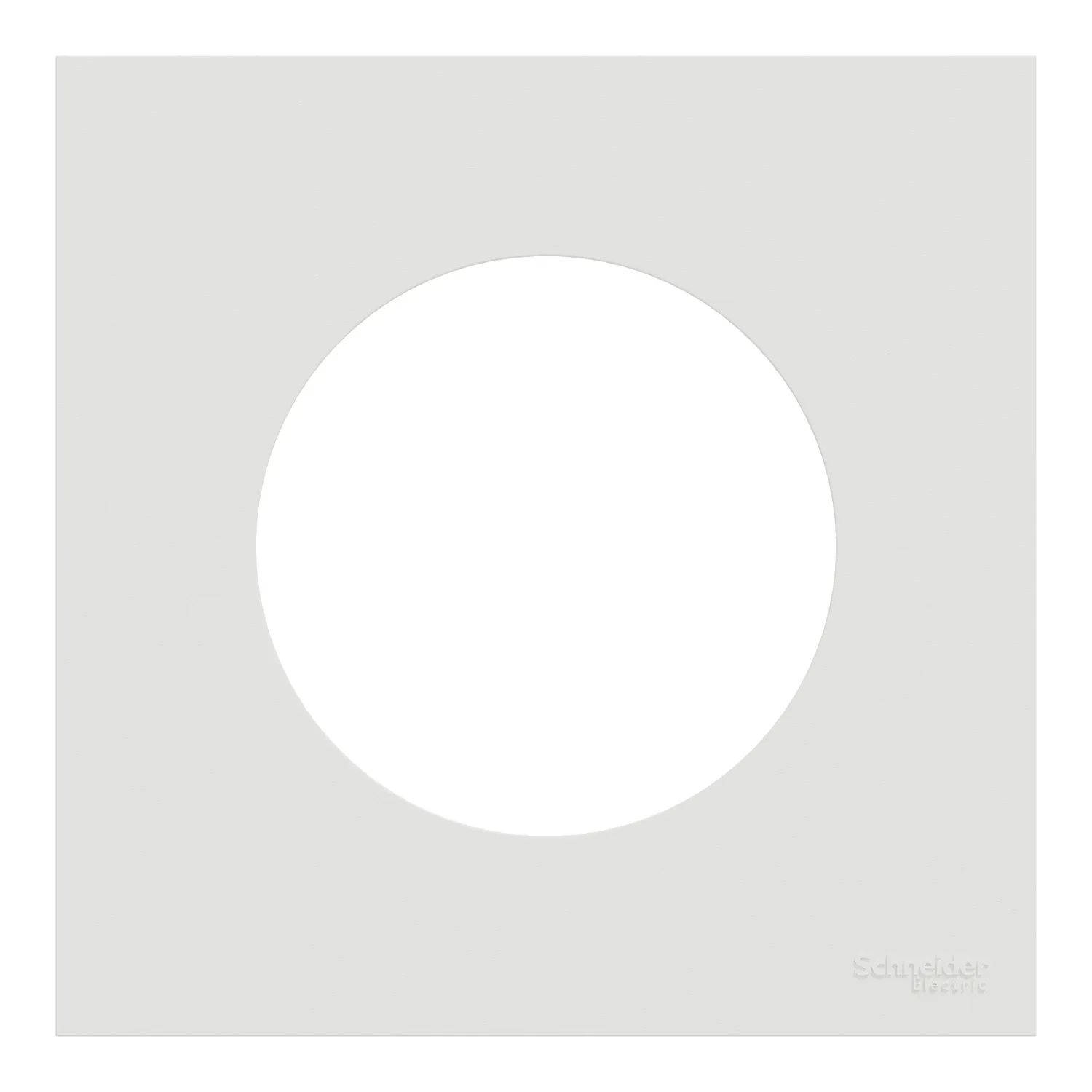 SCHNEIDER Odace Plaque simple blanc craie - S920702 SCHNEIDER Odace Plaque simple blanc craie - S920702