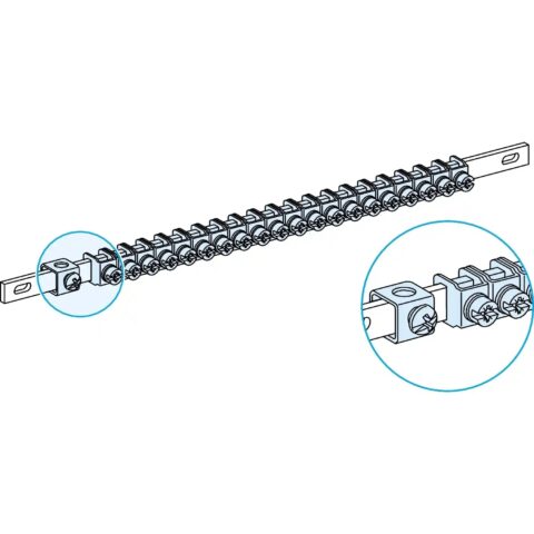 Linergy TB - collecteur de terre pour enveloppe Prisma G et P - 24 modules