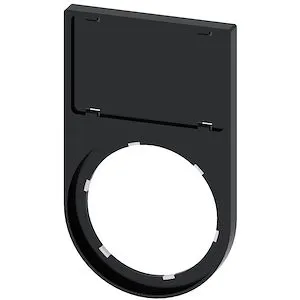 Porte-Étiquette 22 mm - Cadre Arrondi Noir pour Plaquette