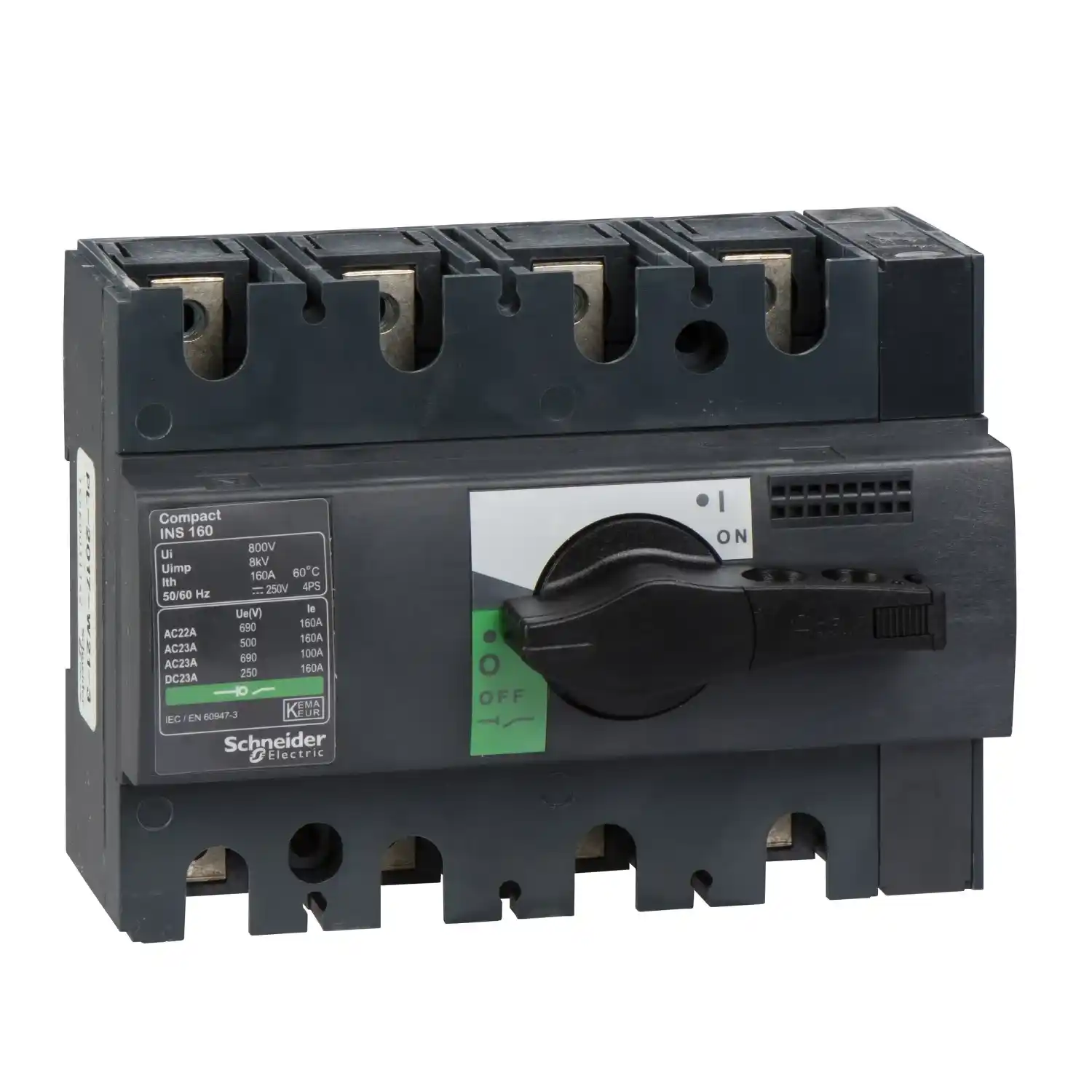 Schneider Electric Interrupteur sectionneur Interpact Ins160 4P 160 A - 28913 Schneider Electric Interrupteur sectionneur Interpact Ins160 4P 160 A - 28913