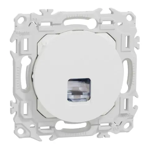 Lot de108 Modules RJ45 Catégorie 6 Blindés SCHNEIDER Odace - Blanc - S920476P