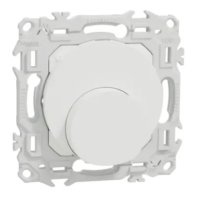 Sortie de câble Odace avec serre-câble 6 à 12 mm² – Blanc craie Schneider Electric - S920662