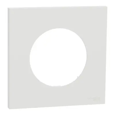Plaque de finition 1 poste Odace – Blanc craie Schneider Electric - S920702