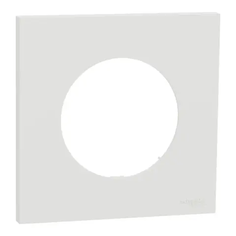Plaque de finition 1 poste Odace – Blanc craie Schneider Electric - S920702