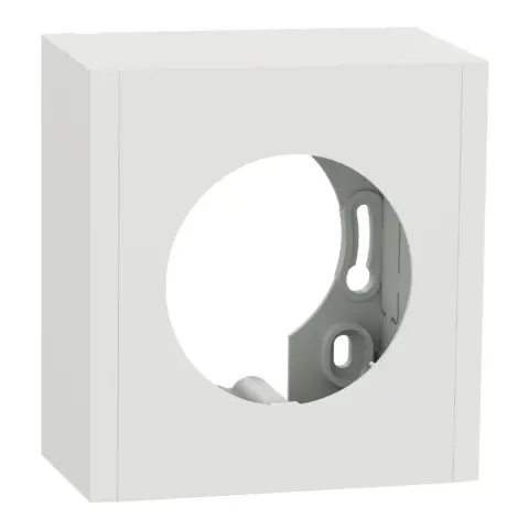 SCHNEIDER Odace Boite simple pour montage en saillie blanc craie - S920762