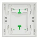 Odace Intégral - enjoliveur et plaque - pour VV ou poussoir simple - Blanc craie