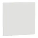 Odace Intégral - enjoliveur et plaque - pour VV ou poussoir simple - Blanc craie