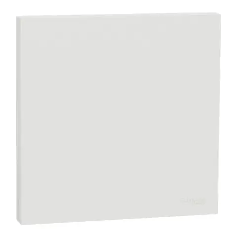 Odace Intégral - enjoliveur et plaque - pour VV ou poussoir simple - Blanc craie