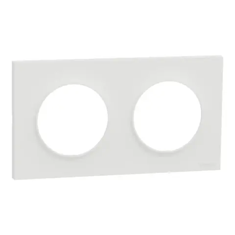 Lot de 84 plaques Odace Origine Schneider Electric - 2 postes - Blanc mat