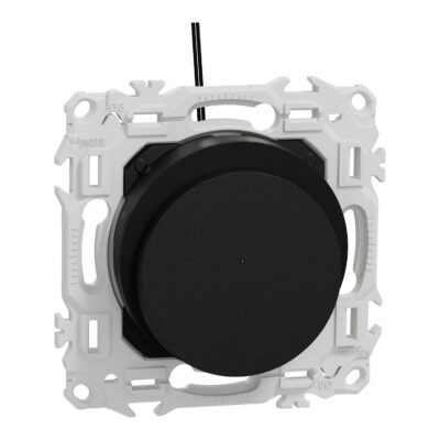 Odace – Interrupteur à carte avec LED de localisation incluse – 10AX – Noir onyx - Schneider Electric - S940283