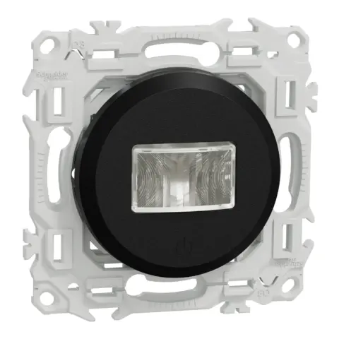 Odace détecteur de présence et mouvement 3 fils avec neutre noir onyx - S940526