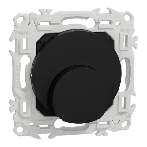 Odace sortie de câble 6 à 12 mm² avec serre-câble noir onyx - S940662