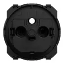 Odace enjoliveur de finition pour prise affleurante noir onyx - S949050
