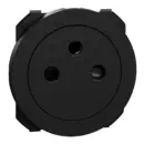 Odace enjoliveur de finition pour prise affleurante noir onyx - S949050