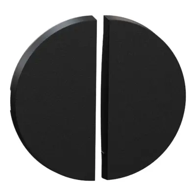 Odace enjoliveur de finition double va-et-vient ou poussoir noir onyx - S949210