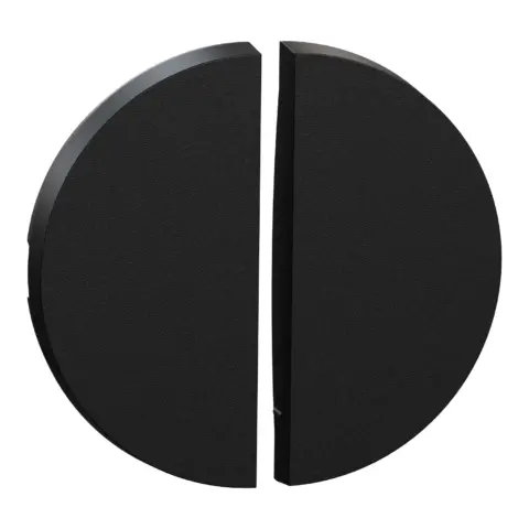 Odace enjoliveur de finition double va-et-vient ou poussoir noir onyx - S949210