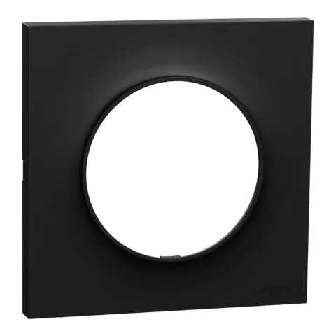 Odace Origine plaque de finition 1 poste pour interrupteur noir - S949702