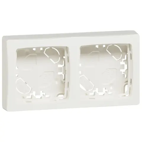 Cadre saillie 2 postes appareillage saillie blanc Legrand