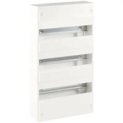 Coffret d'intérieur 39 modules 3 rangées avec bornier Phase, Neutre, Terre - 19007