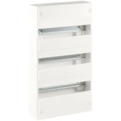Coffret d'intérieur 39 modules 3 rangées avec bornier Phase, Neutre, Terre - 19007