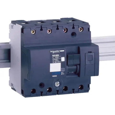 Acti9 NG125N Disjoncteur Modulaire 4P 100A Courbe C 25kA- Protection Électrique Schneider Electric