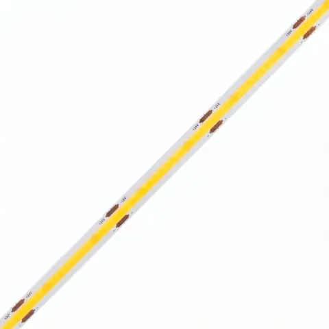 Ruban LED 24V COB 320 LED/m 5m 10W/m 1000lm/m Largeur 8mm Coupe 5cm