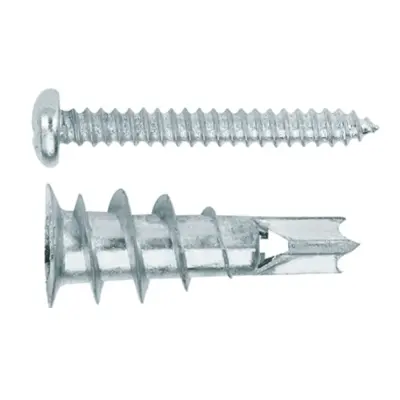 Chevilles en metale + vis 4,2 x 32 mm (13 x 32) INDEX boite 100