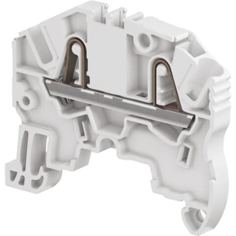 Bornier rail DIN TE Connectivity ENTRELEC ZK2.5 1kV Gris – 2,5 mm² avec clip de serrage