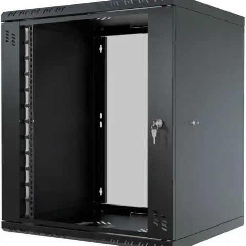 Baie standard 19" 12U 450 verre noir
